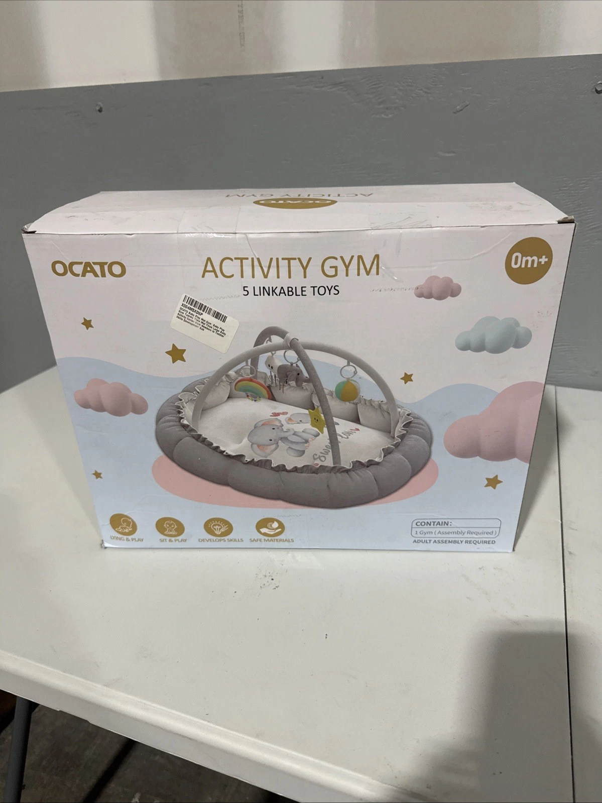 NEW SEALED 5-in-1 Thick & Plush Baby Play Gym, Mats for Floo with 5 Toys, Grey
Opens in a new window