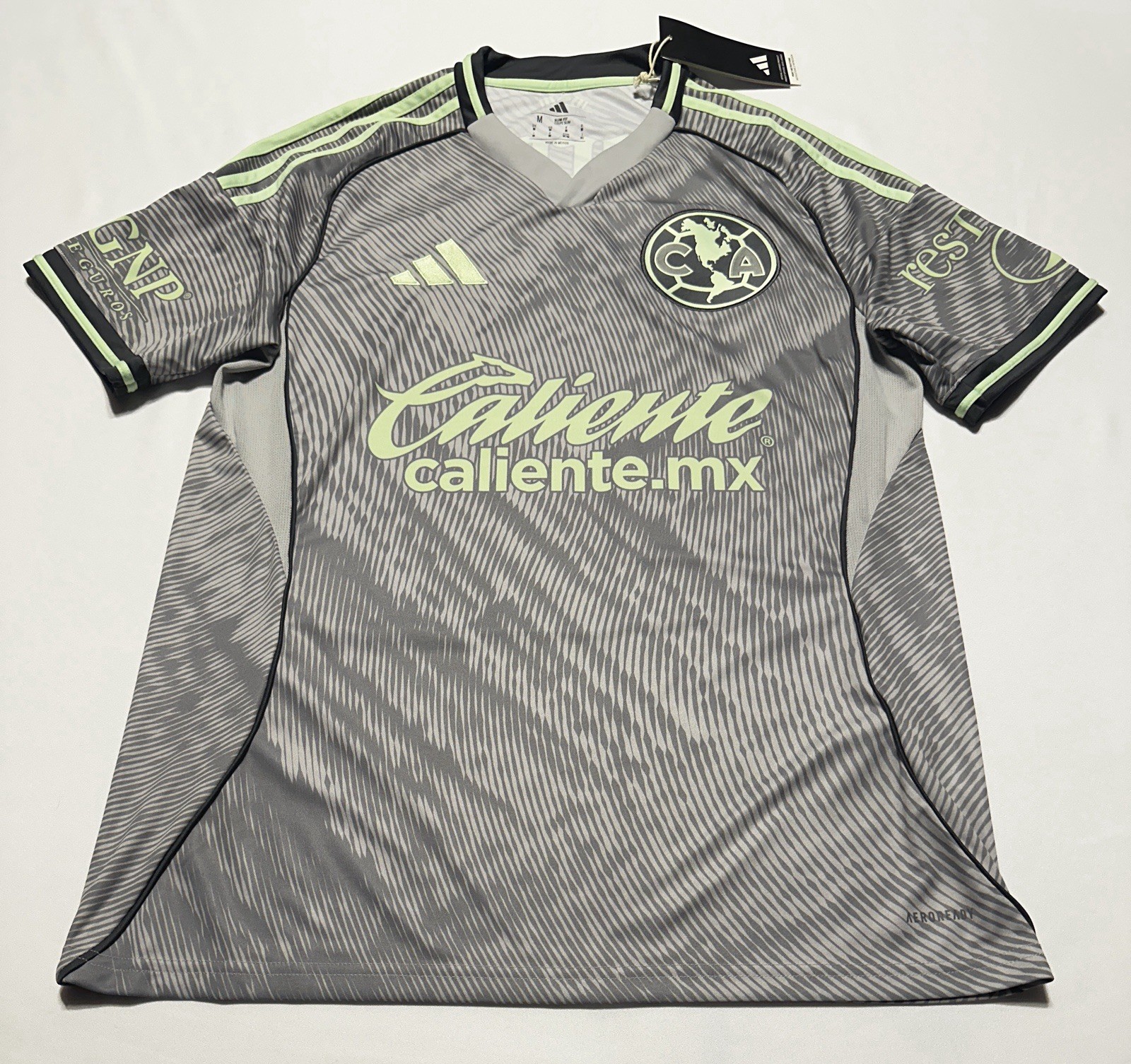Club America Adidas Third Jersey Men’s Size Medium Slim Fit Restonic NWT New