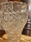 12" ABP American Brilliant Period Daisy Pairpoint Cut Crystal Corset Vase — photo 4