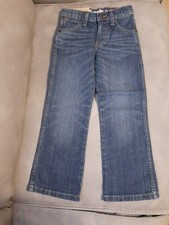 Wrangler Retro Relaxed Boot Cut Jeans Kids Denim Blue Wash Size 6 Slim