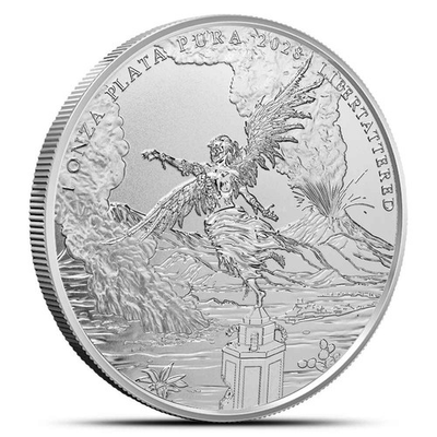 #ad #ad 1 oz Zombucks World Libertattered Silver Round New $72.28