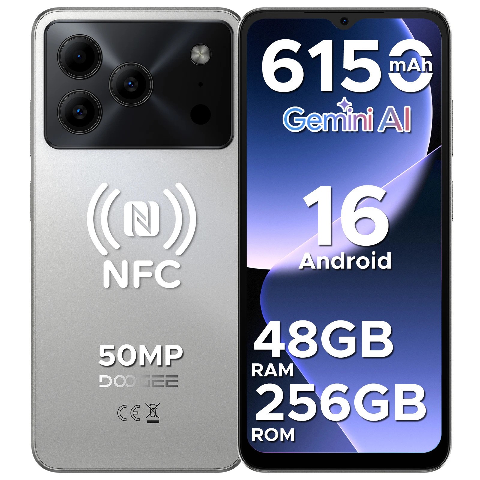 Deal Price reduction - DOOGEE Note 56 Plus Smartphone Android 16 48GB+256GB