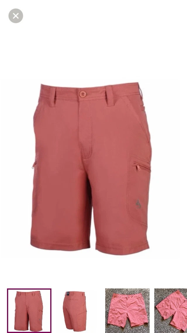 Hook & Tackle Men's Driftwood Hybrid 4-Way Stretch Performance Fishing Short 38