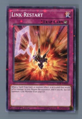 Link Restart (Starfoil) SP18-EN050 Starfoil Rare Star Pack VRAINS Yu-Gi-Oh LP