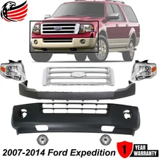 Front Bumper Cover & Grille Assembly For 2007-2014 Ford Expedition