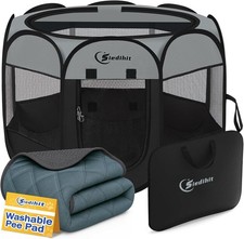 Dog Playpen Indoor Outdoor Portable Pet Crate Tent Kennel Siedihit Medium Puppy