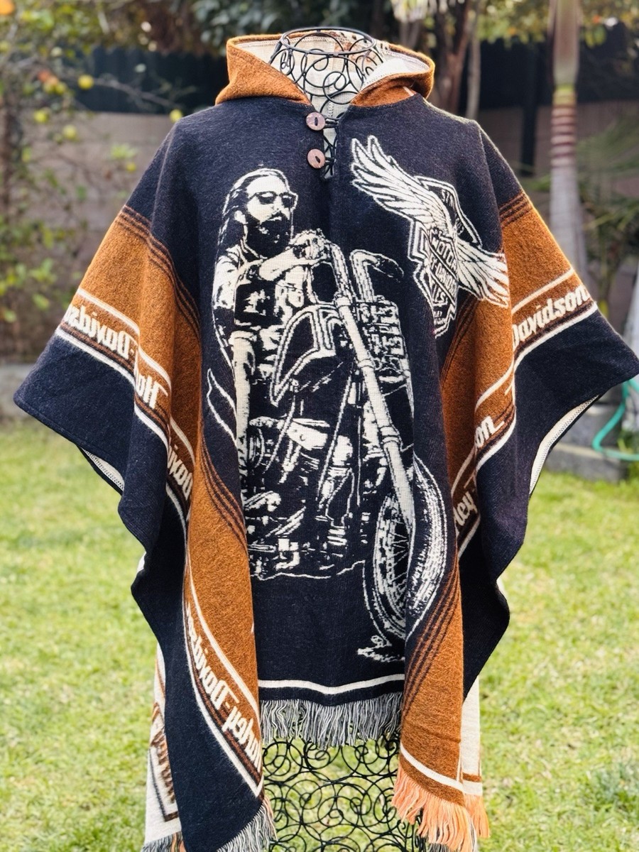 Harley Davidson Alpaca Wool Poncho Unisex, One Size. | eBay
