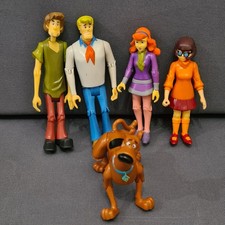Scooby Doo Bundle x5 Figures MysteryTime Crew Posable 2001-04 Shaggy Daphne Fred