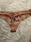 Victoria's Secret Very Sexy Floral Embroidered Thong Panty size L NWT — photo 2