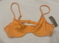 J. Crew Underwire Bikini Top Orange One Pieces Only Size 34 A