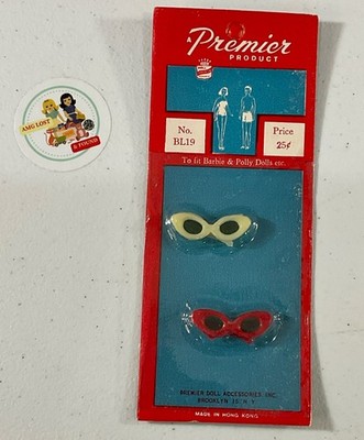 VINTAGE RARE HONG KONG LILLI BARBIE DOLL  Premier Sunglasses NIP OLD STORE STOCK