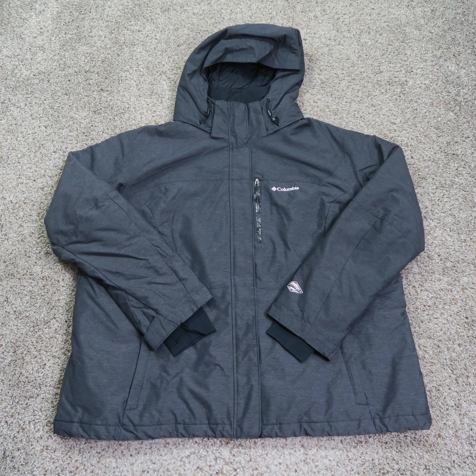 Columbia Jacket Mens 3XL Gray Omni Tech Heat Hooded Insulated Winter Waterproof
Opens in a new windo