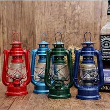Firehand Feuerhand Hurricane Galvanized Silver Lantern for Camping Oil Lamp