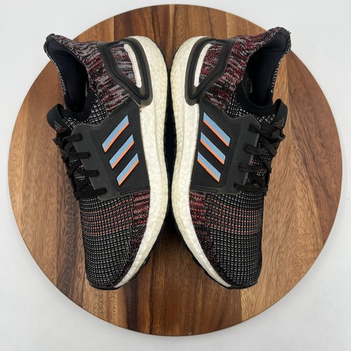 Size 5 Adidas UltraBoost 19 Mens Black/multi Running Shoes Sneakers BOOST EF0930 - Picture 12 of 18