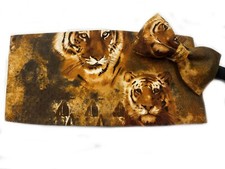 Tigers of the Jungle Cummerbund and Tie Set