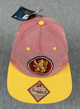 Harry Potter Gryffindor House Baseball Hat Mens Red Oxford Crest Snap Back NEW