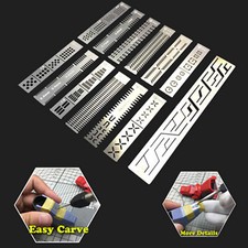 13 In 1 Carving Auxiliary Ruler Stainless steel Hole Engraved Tool Model Craft
