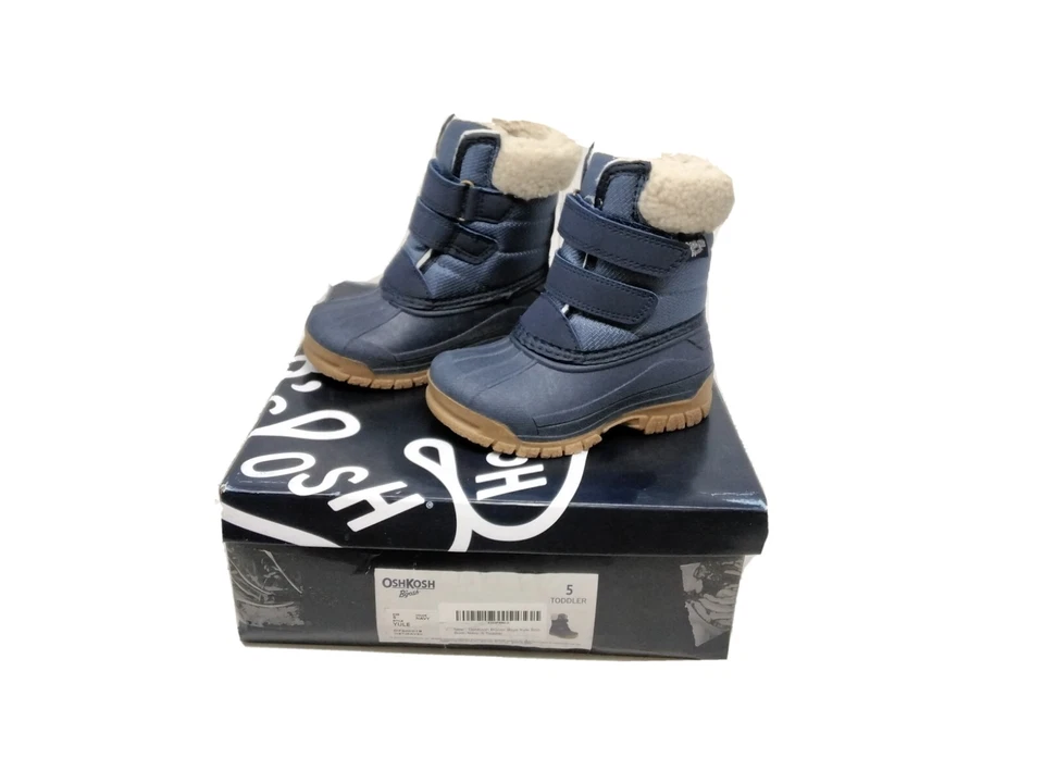 Oshkosh Josh Yule - Niño pequeño (talla 5) - Botas de invierno - Azul marino, marrón - *Nuevo* Foto 3 de 3