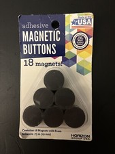Adhesive Magnetic Buttons .75  With Foam Horizon Group