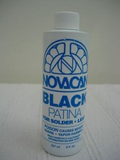 Stained Glass Supplies - Novacan Black it Patina - Large Size 237ml - Video Demo