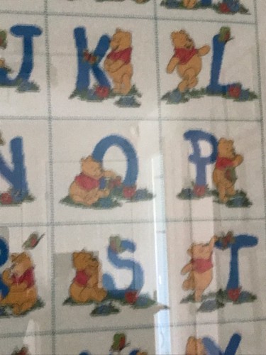 A5-A30 Winnie the Pooh cross stitch COMPLETE Pooh Alphabet Charts - Picture 8 of 10