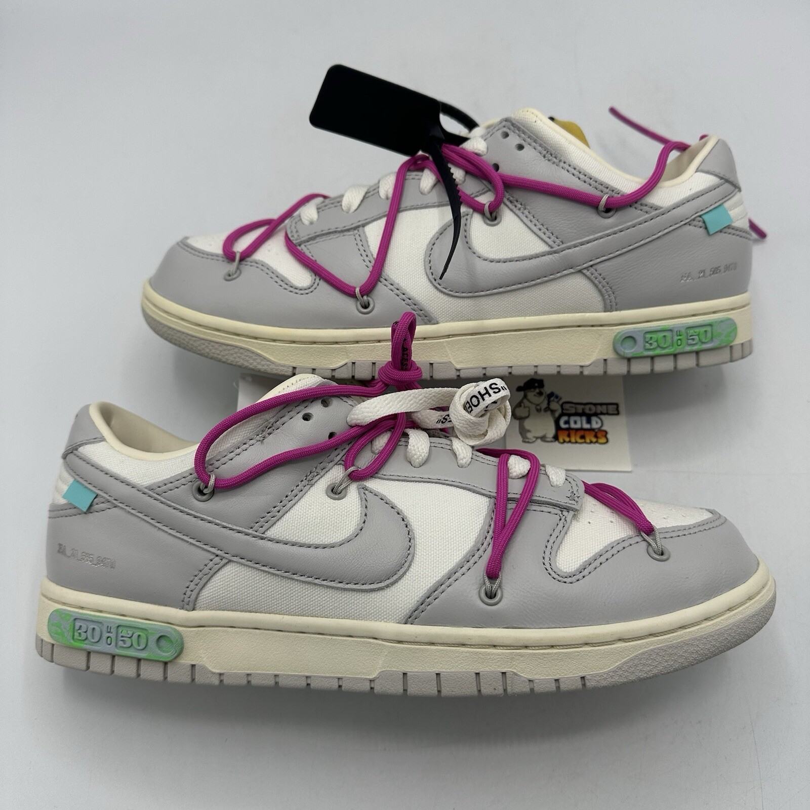 OFF WHITE X NIKE Nike Off White x Dunk Low 'Lotto 30 di 50' DM1602 122 Taglia 10 5