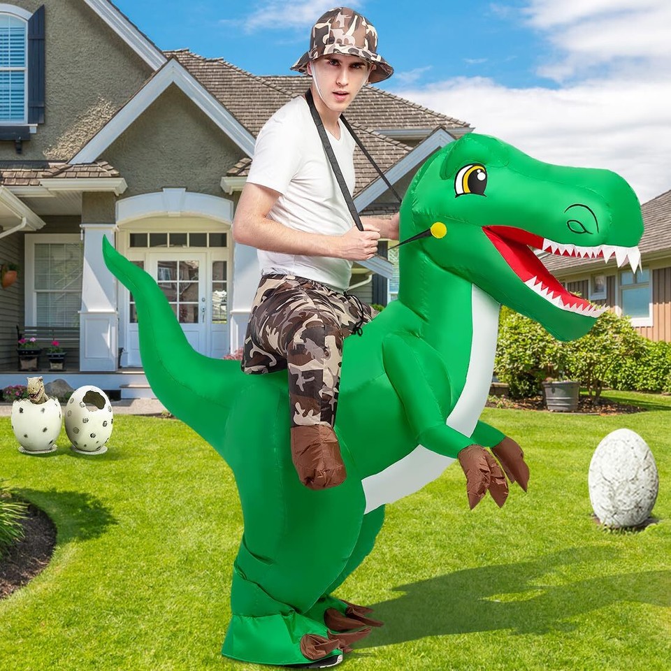 Inflatable Costume for Adults, Halloween Costumes Men Women Dinosaur