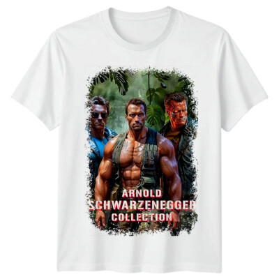 Arnold Schwarzenegger Movie Poster Inspired T-Shirt Retro Tee Unisex