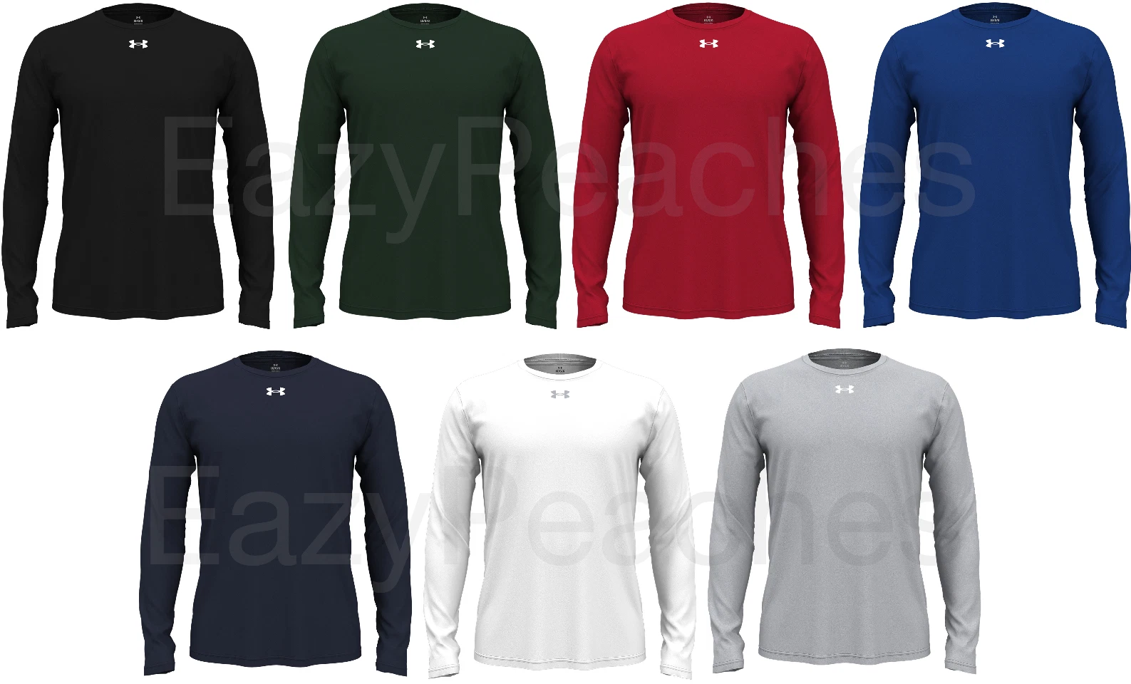Under Armour Athletic Tee, Size S-4XL, Mens Long Sleeve Team Tech drifit T-Shirt