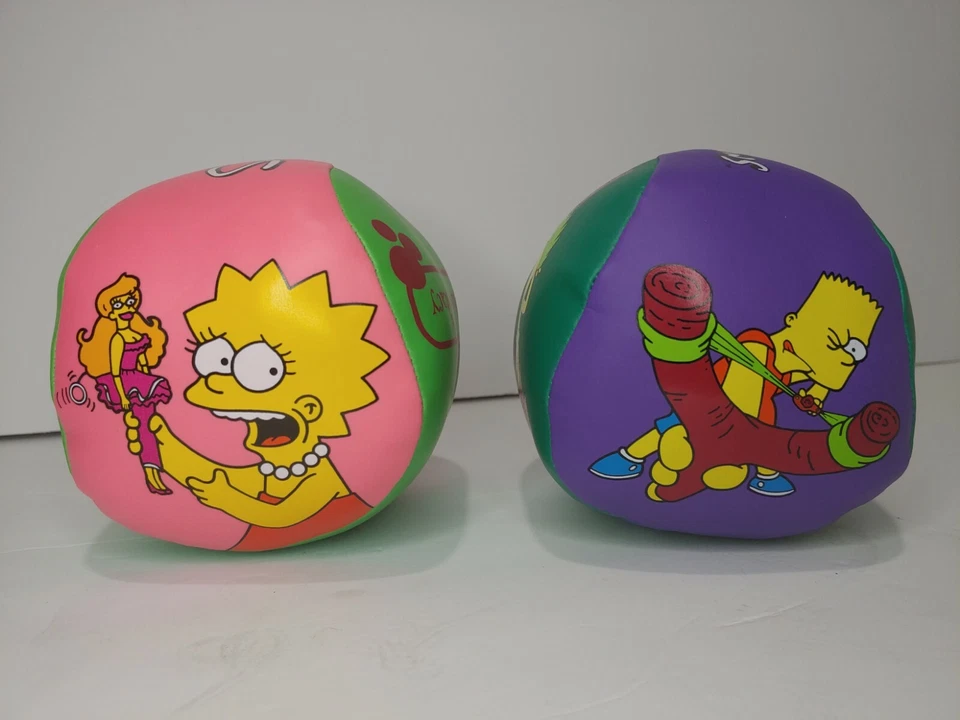 The Simpsons Plush Balls 4.5" TOY 2000 RINCO Matt Groening FOX - Image 2 of 4