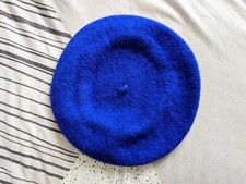 Blue Beret Fancy Dress Hat Accessory French Fashion National Costume Women Mime