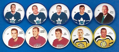 1960-61 SHIRRIFF SALADA NHL HOCKEY COIN 60-61 COINS 1-120 SEE LIST - Picture 32 of 241