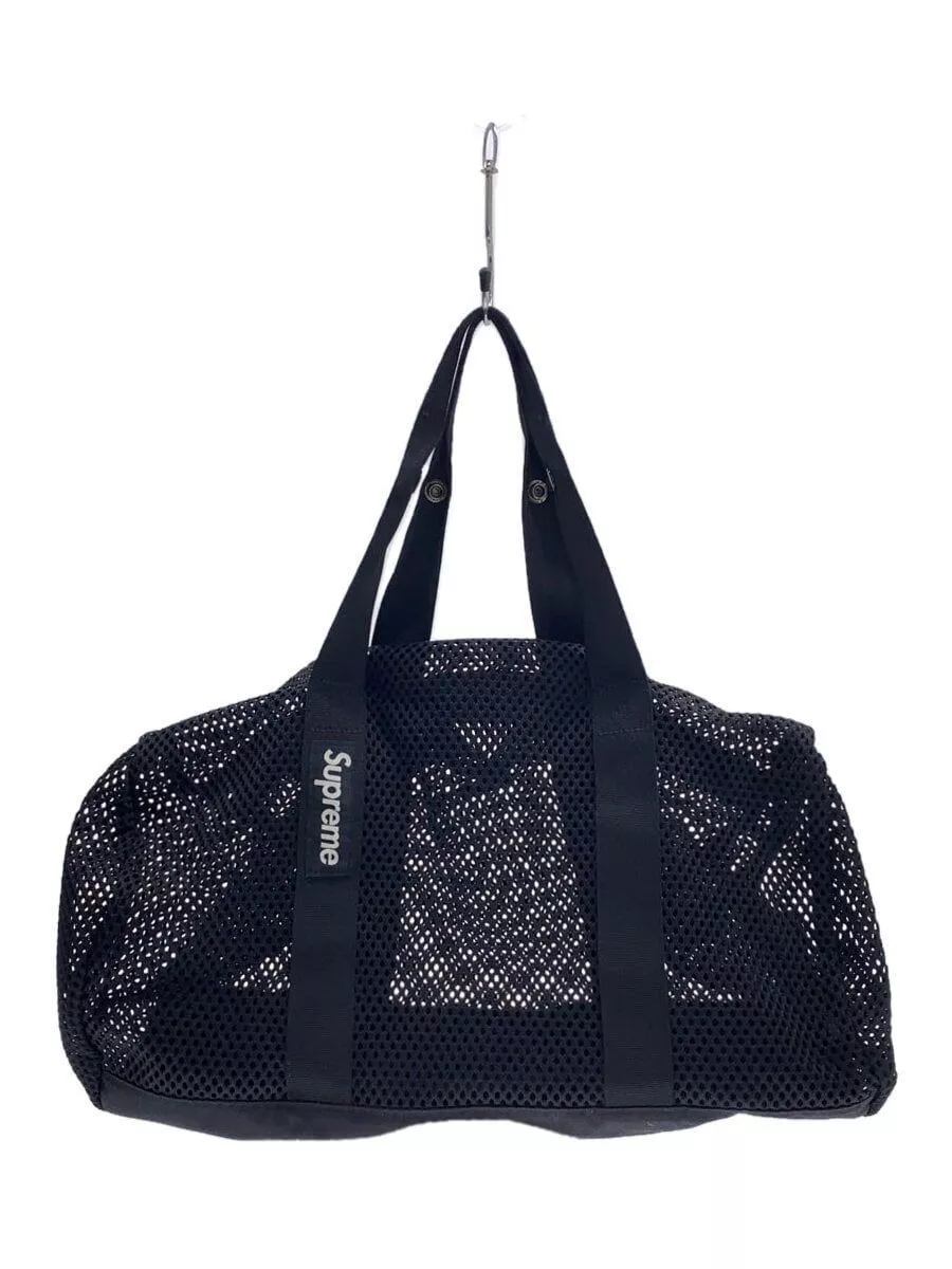 Sac Supreme Boston 23SS maille duffle polyester noir uni occasion