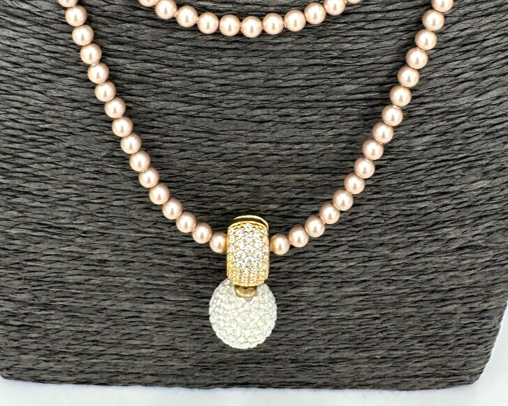 Heide Heinzendorff Zuchterlenkette Bronce 90 cm mit Adapter / Zirkonia/Anh. - Bild 4 von 4