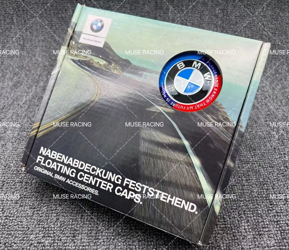 BMW Kith Co-Branded Edition Floating Alloy Wheel Center  56mm 68mm Hub Caps - Image 3 of 3