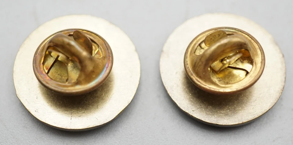 Prendedores de solapa vintage del equipo de la Guardia Nacional del Ejército de los Estados Unidos y Defensores de la Libertad en caja Foto 3 de 4