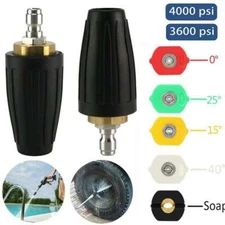 Power Pressure Washer 4000 PSI Turbo Nozzle Rotating-Rotary 3.0/4.0 GPM Nozzles