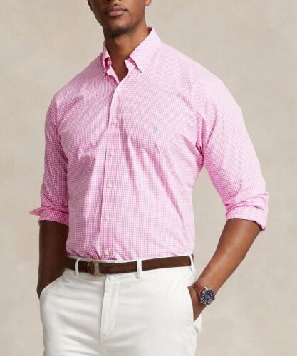 Polo Ralph Lauren Men’s Classic Fit Rose Pink Poplin Shirt Mens Size 4XB $138