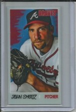 2015 JOHN SMOLTZ AB 2/3 ORIGINAL PRINT ART SKETCH CARD - TSC - 1970 STYLE