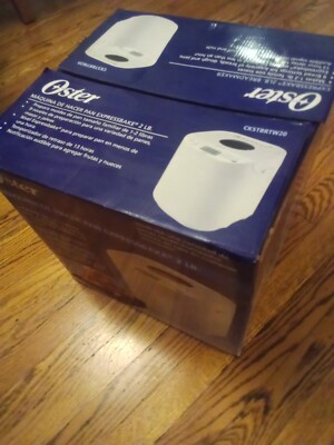 Oster Expressbake Bread Maker - White, 2lb CKSTBRTW20, 110V, 650W, New Open box