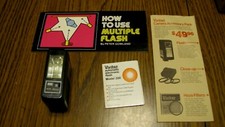 Vintage VIVITAR 200 AUTO FLASH Shoe Mount  Instruction Owners Manual