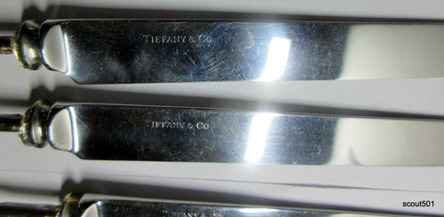 Lot 10 Vintage Tiffany & Co. Pristine Salvaged Knives Without Handles - Picture 4 of 6
