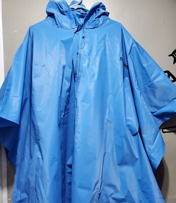 Stearns Rain Poncho XL Blue Waterproof 
