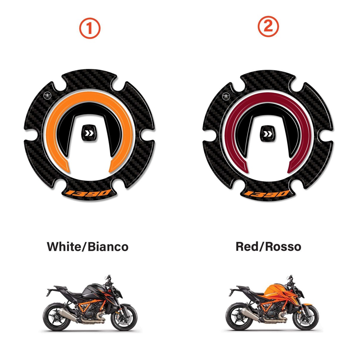 Protezione Tappo Benzina KTM Super Duke 1290 R 2017 - Compatibile, Resina 3D GP-439 - 2