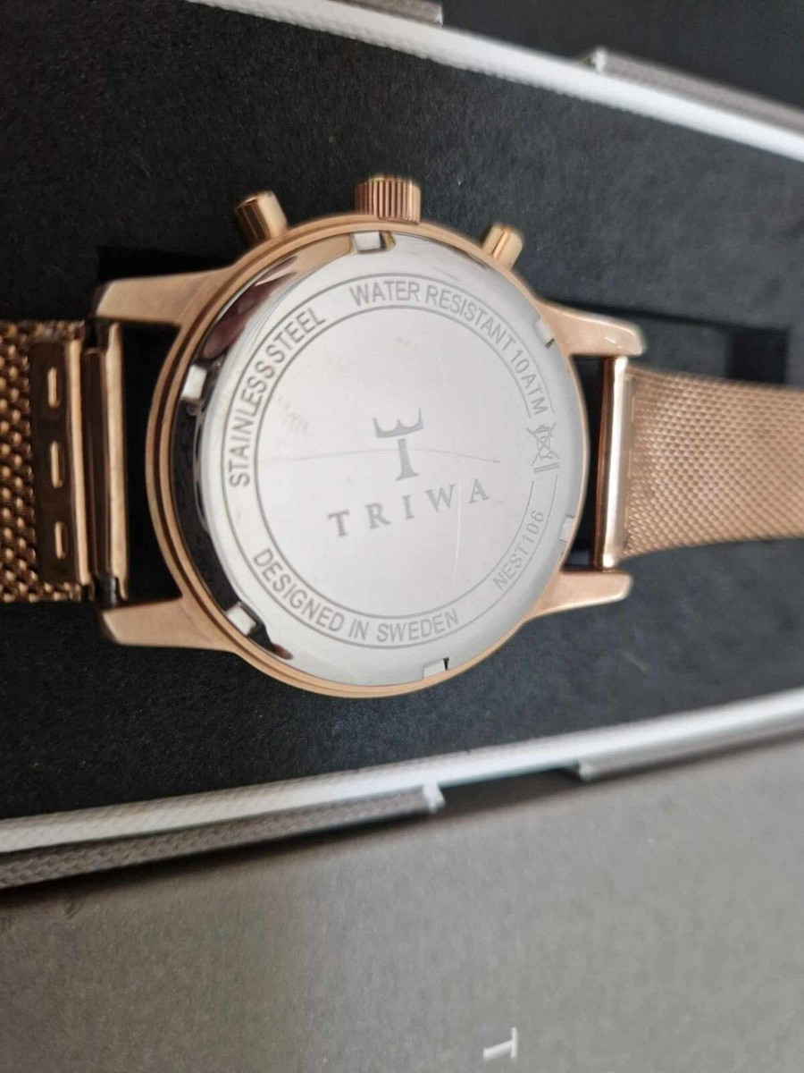 Gold Mesh Triwa Smoky Nevil Gold Triwa Smoky Nevil Gold