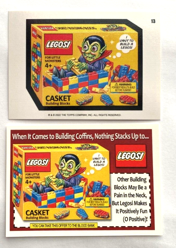 2022 TOPPS WACKY PACKAGES DECEMBER LEGOSI COUPON CARD 13 | eBay