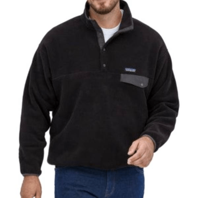 Patagonia Synchilla XL 黒トレーナー Patagonia Men's Synchilla Snap-T Pullover Fleece in Black sz