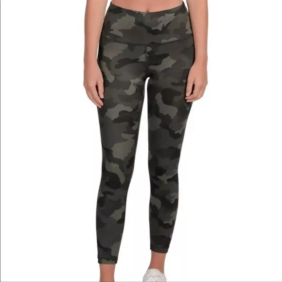 Yogalicious Lux Camo Yoga high waisted ankle 7/8 Leggings womens