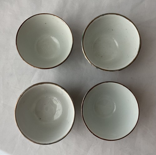 VTG 9-piece Chinese Porcelain Rose Medallion Tea Set, Service For 4, Hong Kong - Picture 12 of 17