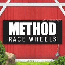 Method Race Wheels Vinyl Banner Garage Banner Trailer Shop Sign